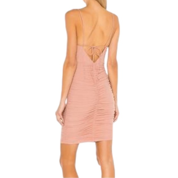 Majorelle Revolve Chani Pink Mini Dress Ruched Size XS - Picture 3 of 14